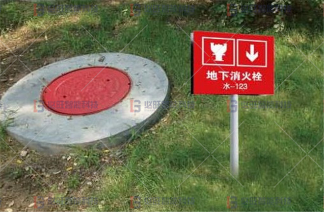 安全标识标牌设计 地下消防栓标识设计